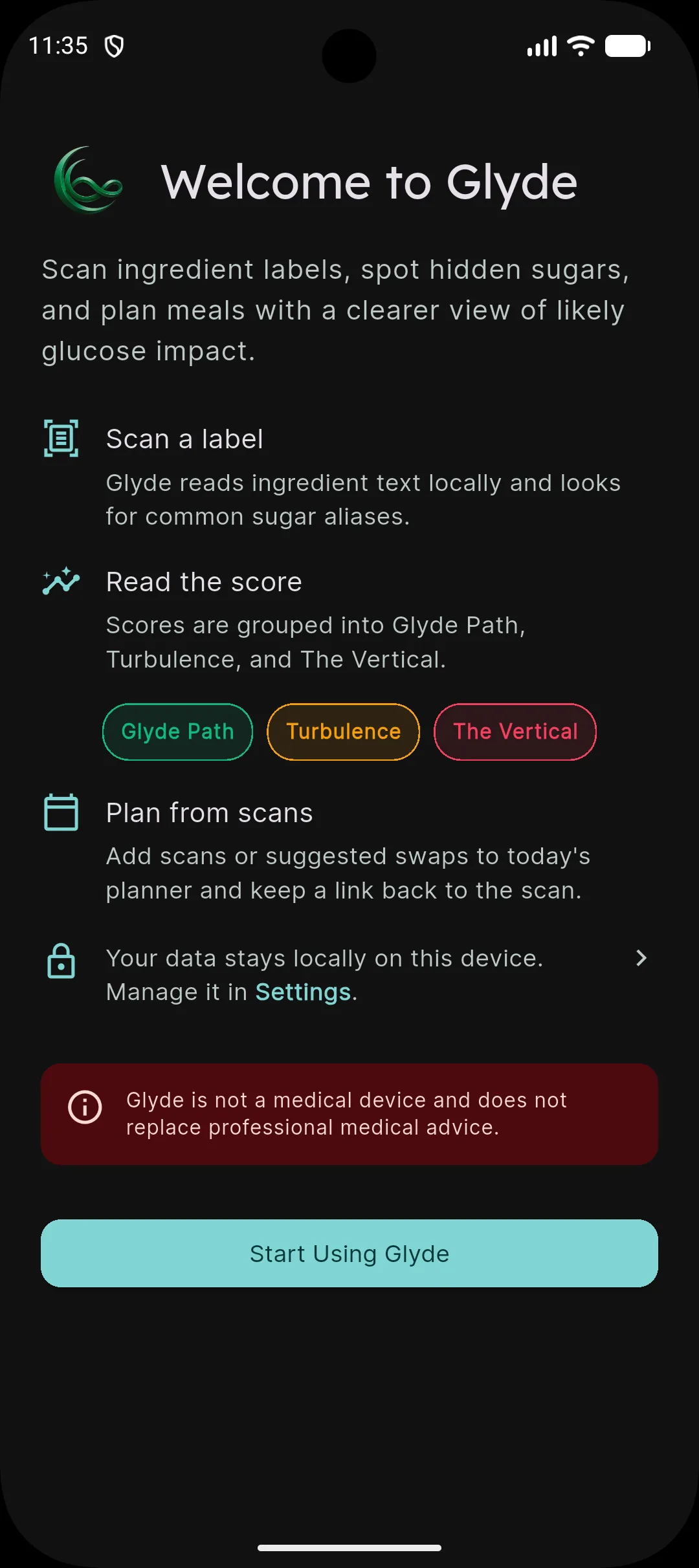 Glyde screenshot 2