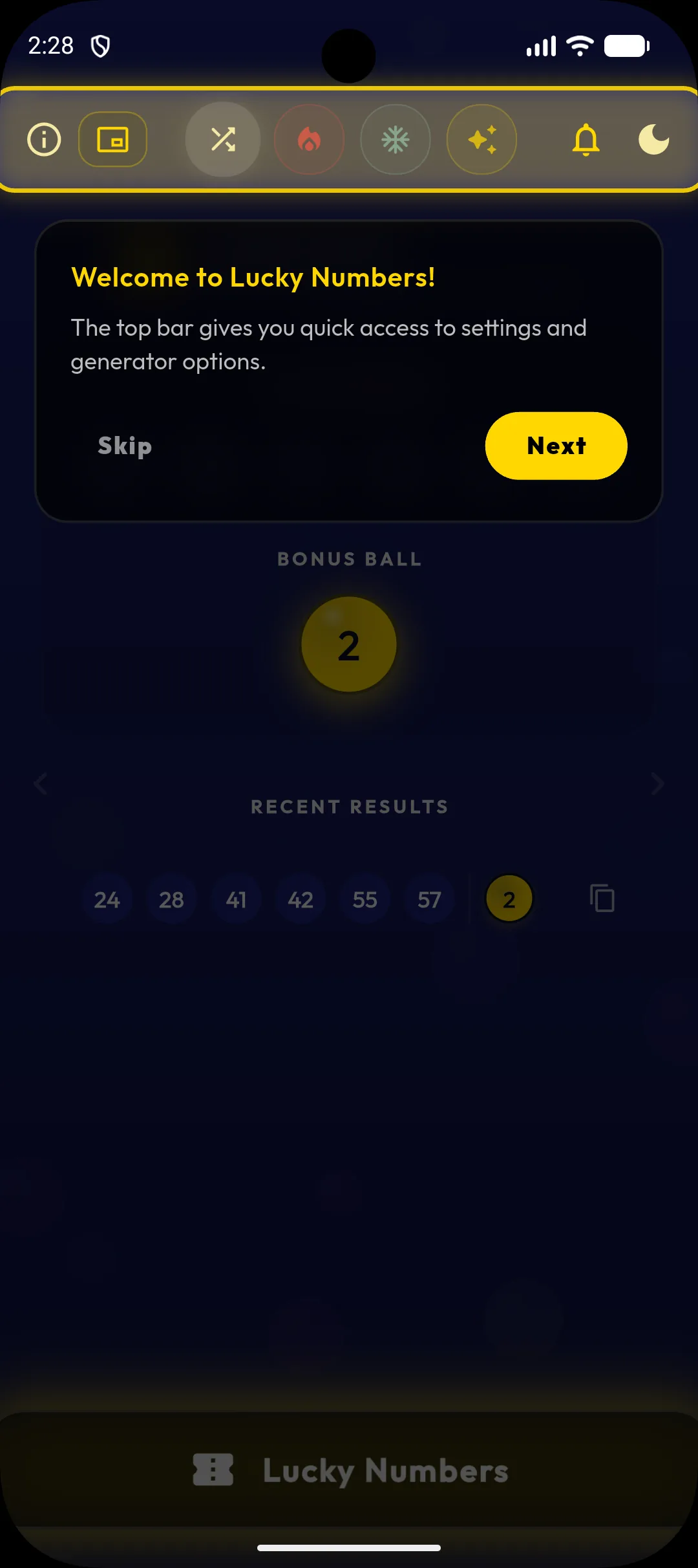 Lucky Numbers screenshot 1